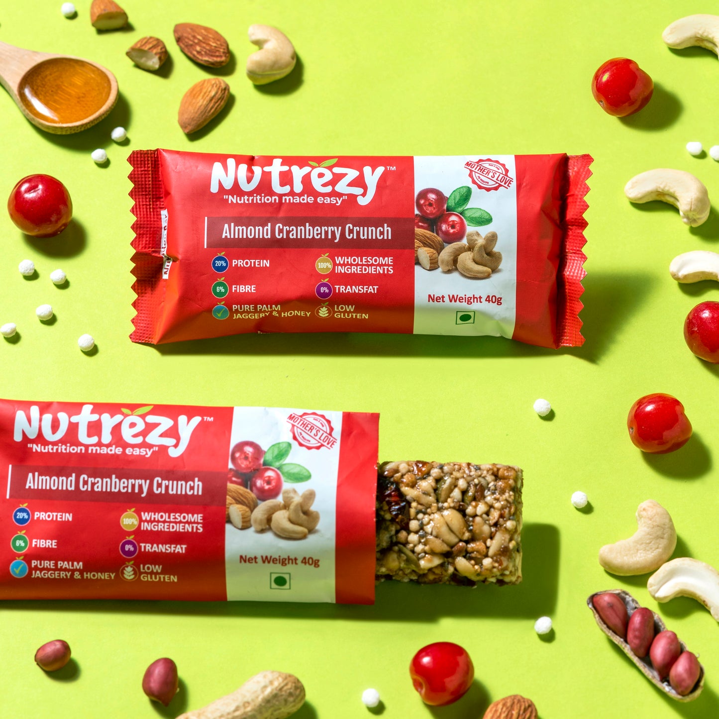 Almond Cranberry Crunch Bar