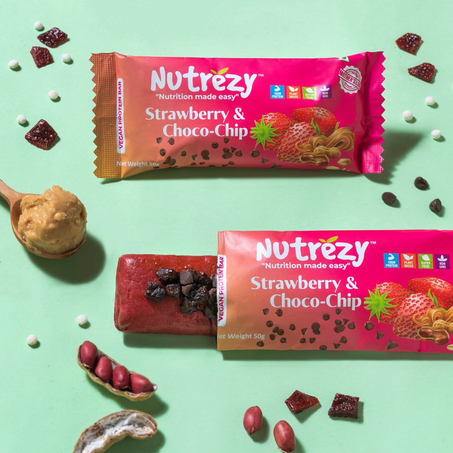 Strawberry Chocochip Bar- 50gms