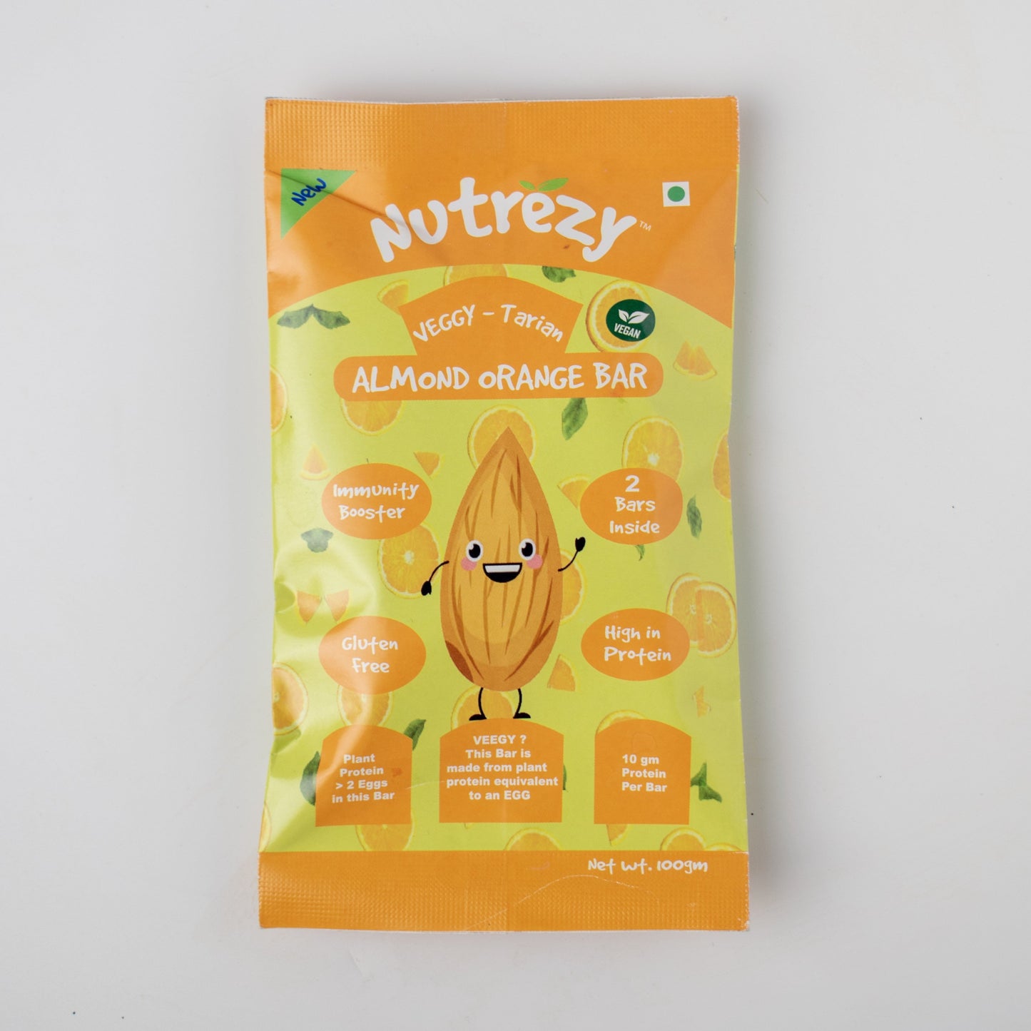 Veggy-Tarian Almond Orange Bar 100gms