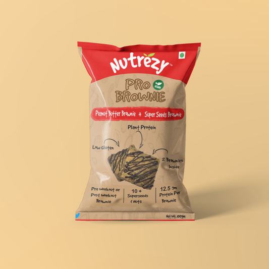 Pro Brownie - Peanut Butter Brownie & Super Seed Brownie 100gms