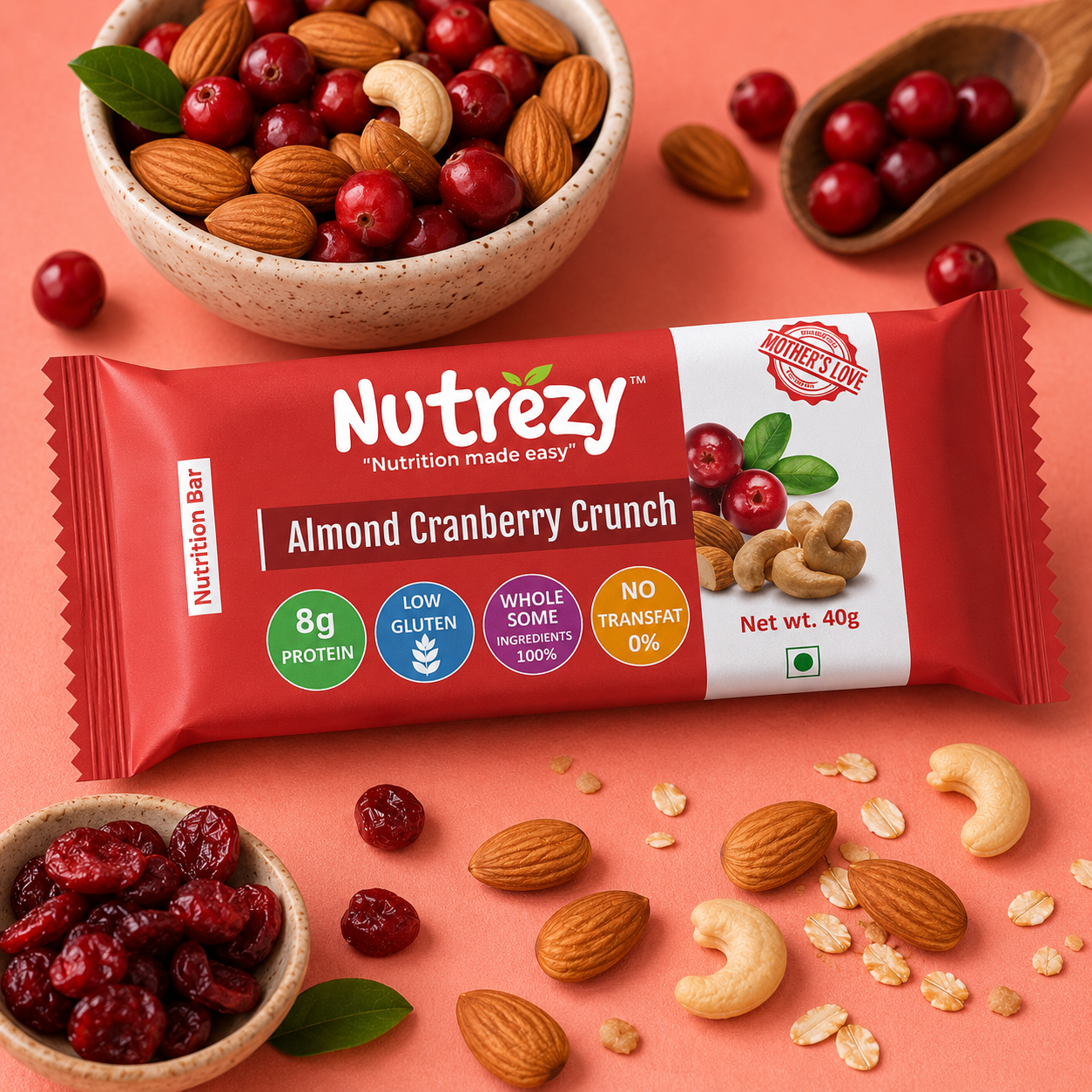 Almond Cranberry Crunch Bar