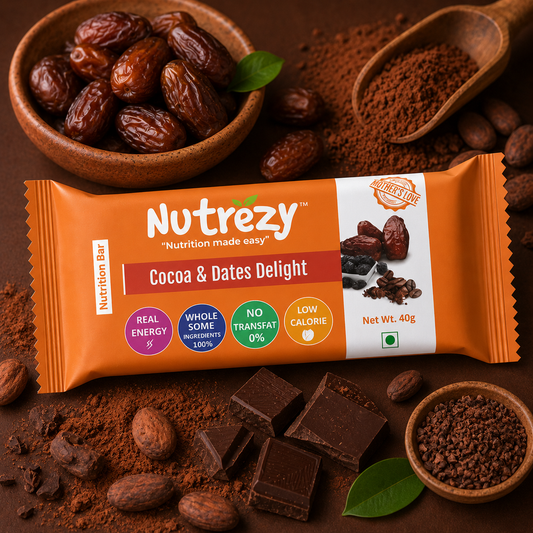 Cocoa Dates Delight Bar - Pack 0f 6 - 240gms