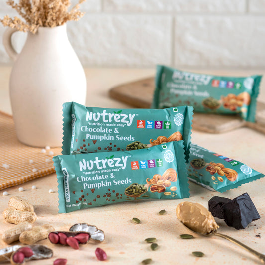 Pumpkin seed and chocolate Bar- Pack of 6 - 300gms