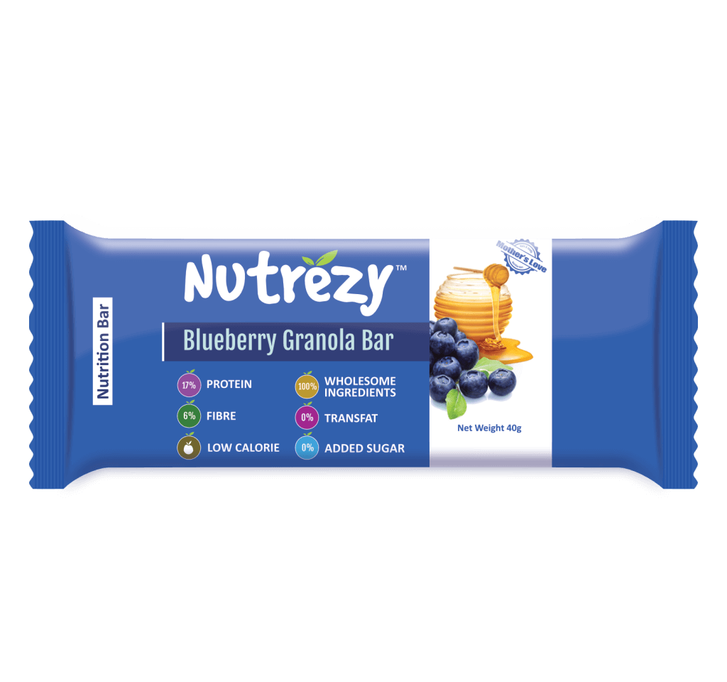 Nutrezy Blueberry Granola Bar 240gm (Pack of 6)