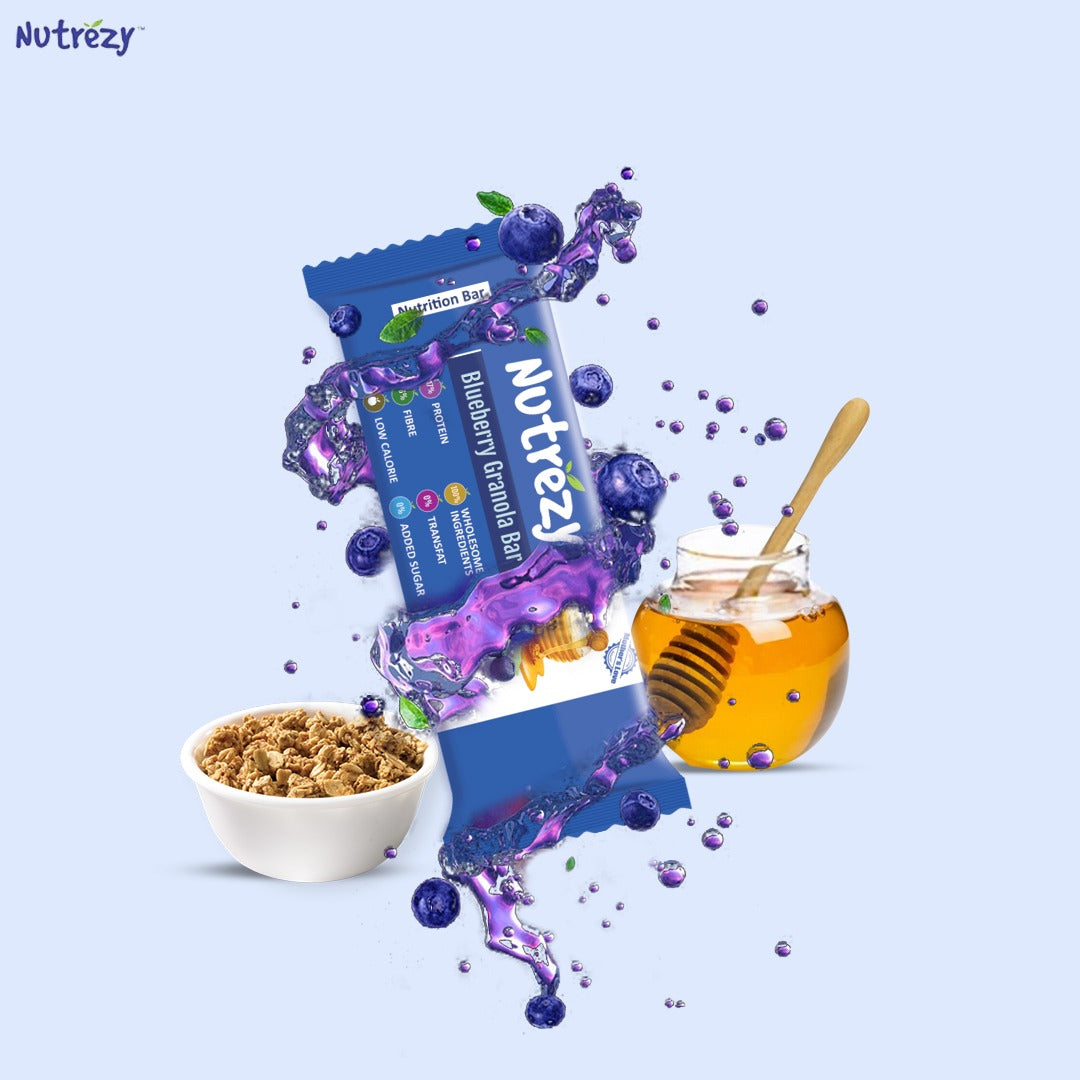 Nutrezy Blueberry Granola Bar 240gm (Pack of 6)