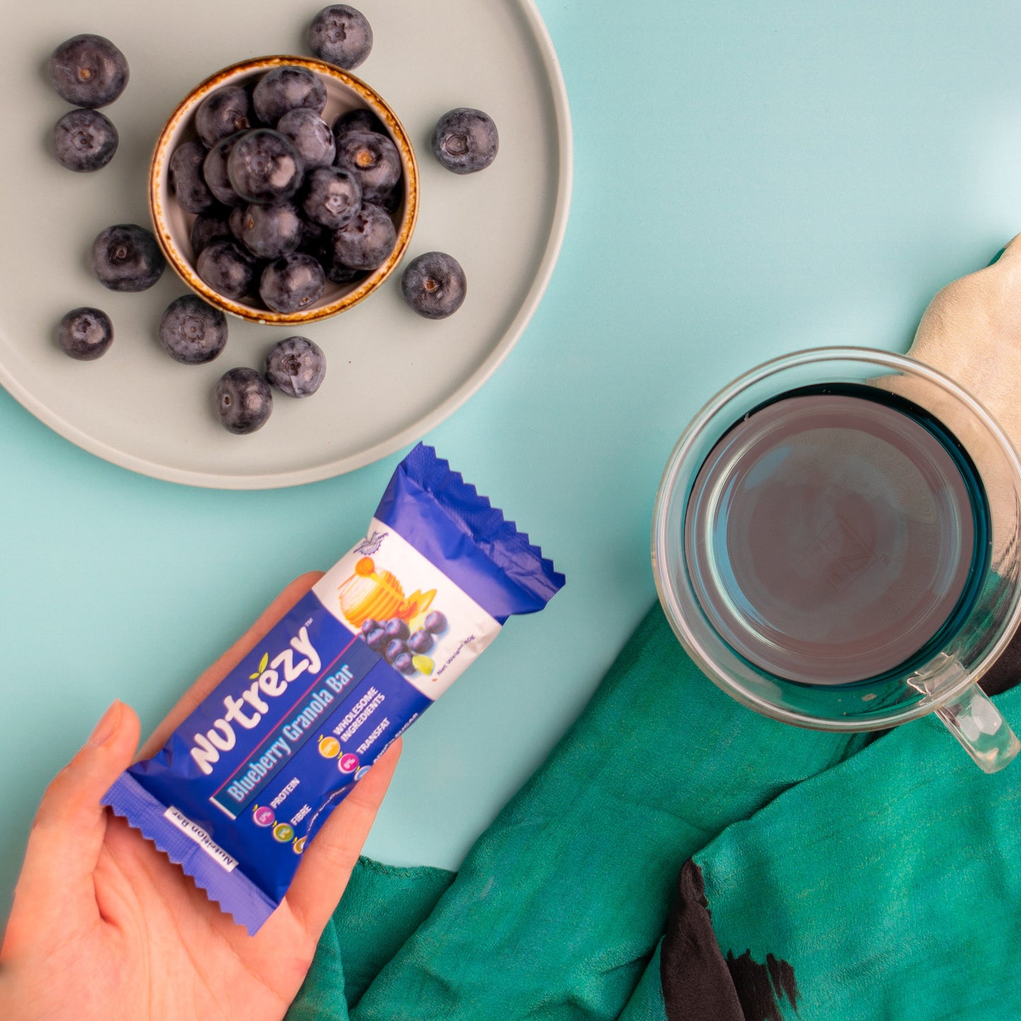 Nutrezy Blueberry Granola Bar 240gm (Pack of 6)