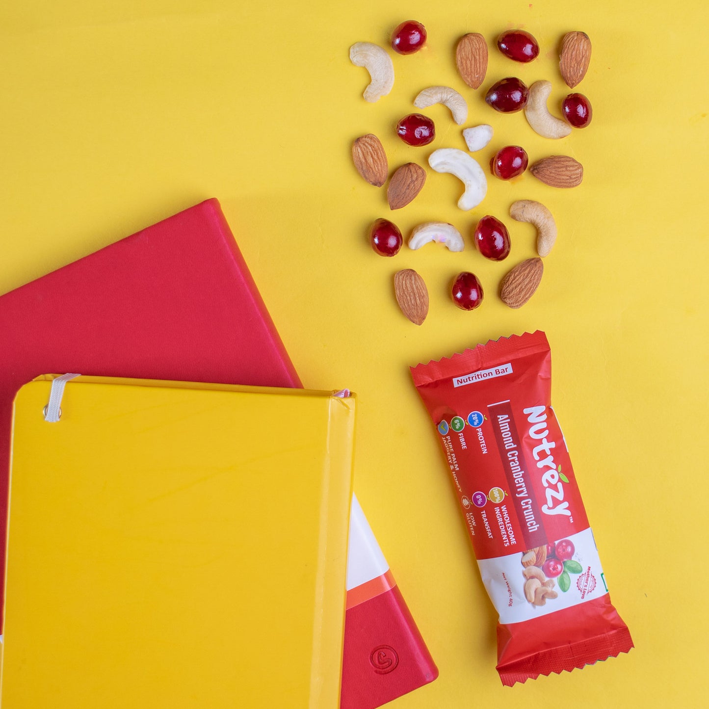 Almond Cranberry Crunch Bar Pack of 6 -240gm